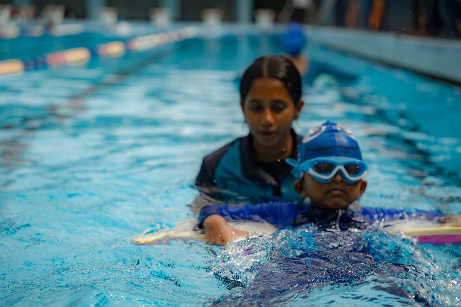 Expert coaching at Stingrays Swim School
